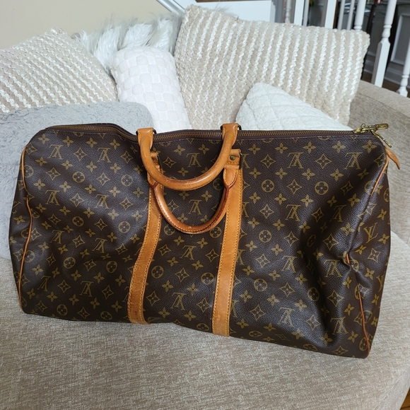 Louis Vuitton Keepall Bag Duffle 55 Monogram Canvas w/COA. - Picture 6 of 15